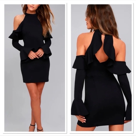 Free People Dresses & Skirts - NWT Free People sweet talk cold shoulder dress XS black